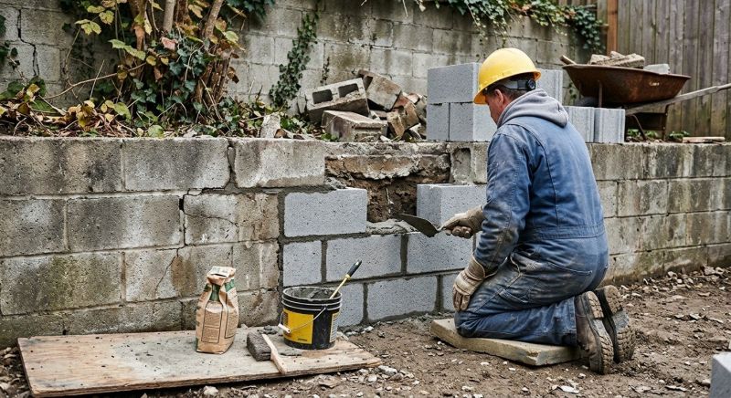 Block Wall Repair in Colfax, NC