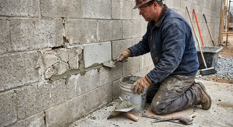 Block Wall Repair in Lexington, NC