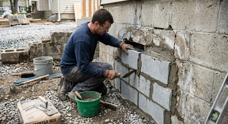 Block Wall Repair in Thomasville, NC