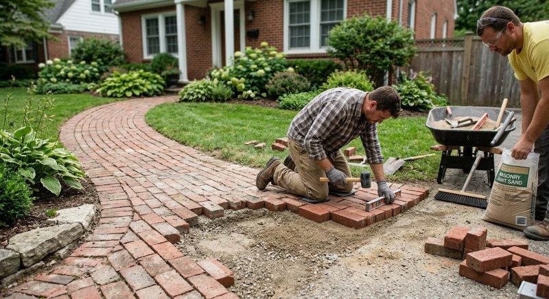 Brick Flatwork Repair in Advance, NC