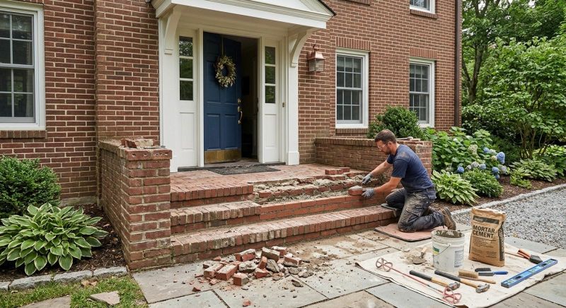 Brick Flatwork Repair in Colfax, NC