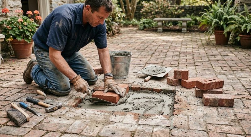 Brick Flatwork Repair in Lexington, NC