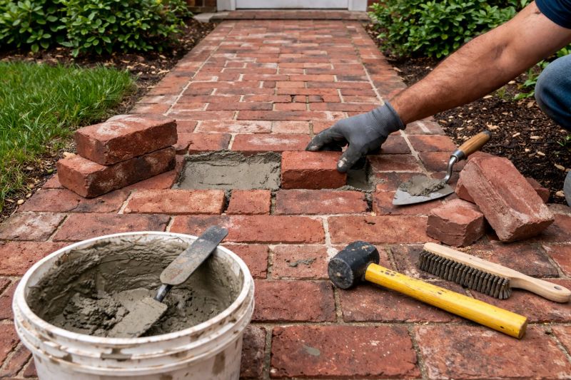 Brick Pathway Repair in Kernersville, NC