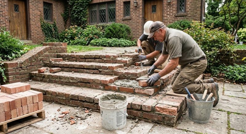 Brick Stairs Repair in Jamestown, NC