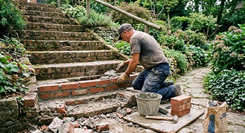 Brick Stairs Repair in Walnut Cove, NC