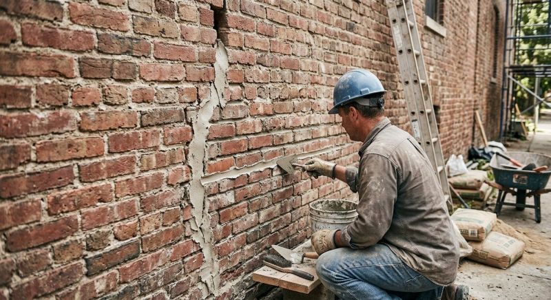 Brick Wall Repair in Advance, NC