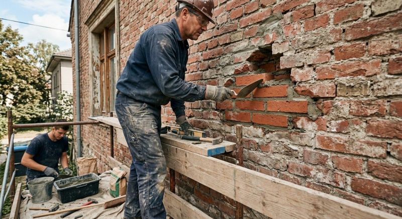 Brick Wall Repair in Oak Ridge, NC