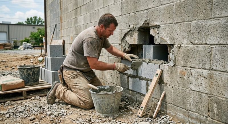 Concrete Block Repair in Clemmons, NC