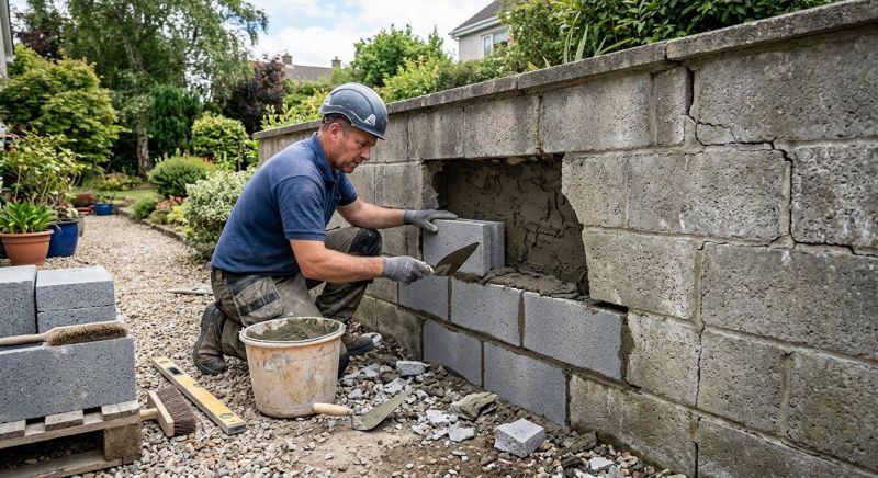 Concrete Block Repair in Summerfield, NC