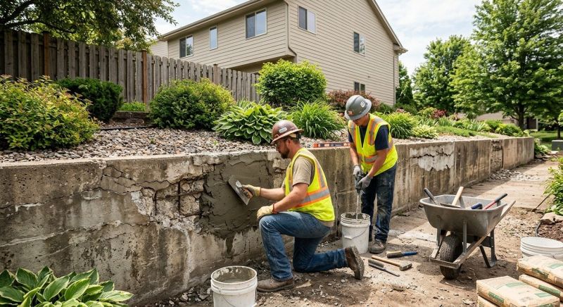 Retaining Wall Repair in Advance, NC