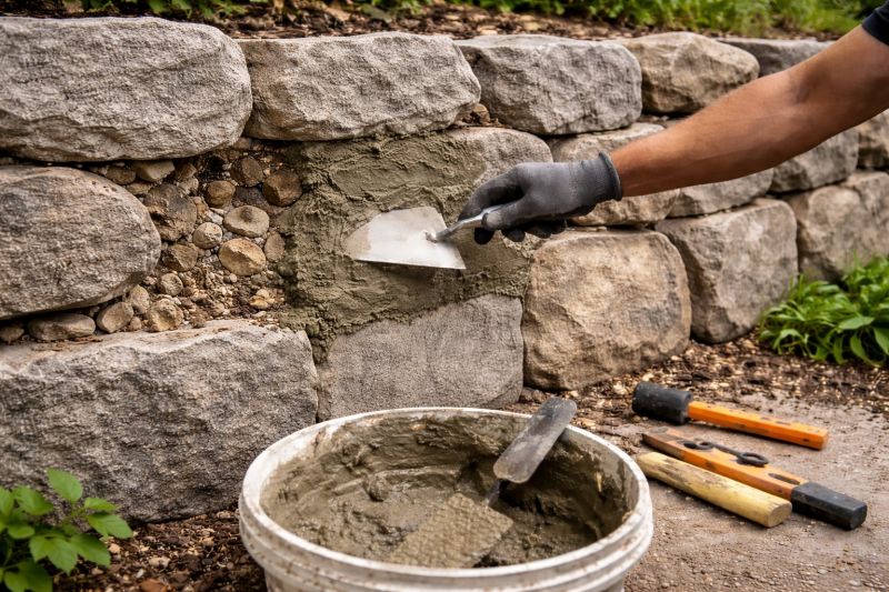 Retaining Wall Repair in Advance, NC