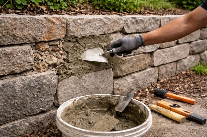 Retaining Wall Repair in Forsyth County, NC
