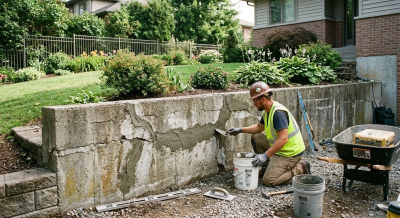 Retaining Wall Repair in High Point, NC