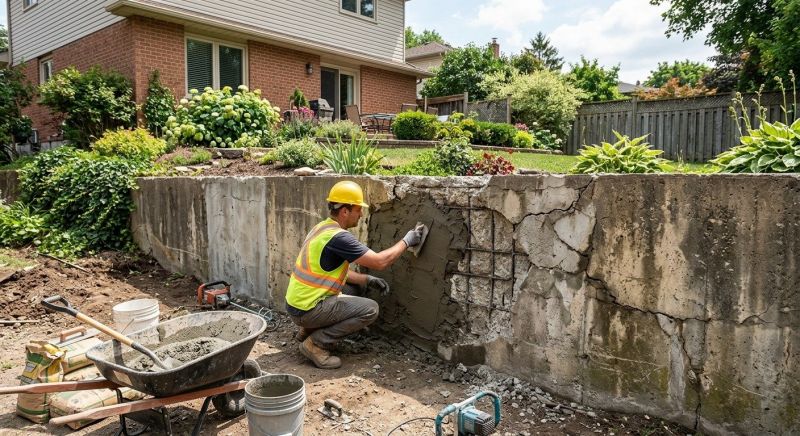 Retaining Wall Repair in Madison, NC