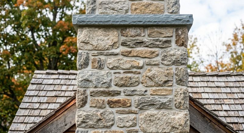 Stone Chimney Installation in Davidson County, NC