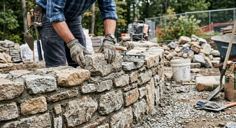 Stone Chimney Installation in Summerfield, NC