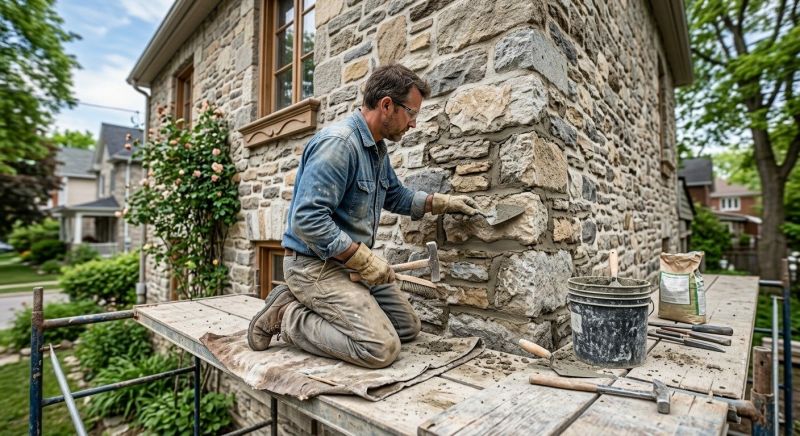 Stone Masonry Repair in Advance, NC