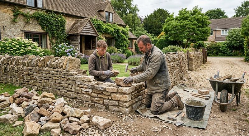 Stone Wall Repair in Kernersville, NC