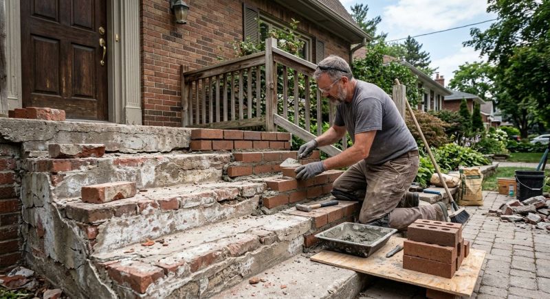 Stonework Repair in Advance, NC