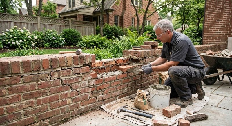 Brick Wall Repair in Stokesdale, NC
